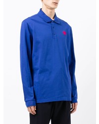 blauer Polo Pullover von Versace