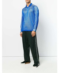 blauer Polo Pullover von Adidas Originals By Alexander Wang