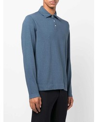 blauer Polo Pullover von Massimo Alba