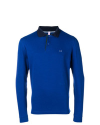 blauer Polo Pullover von Sun 68