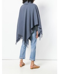 blauer Poncho von Fabiana Filippi