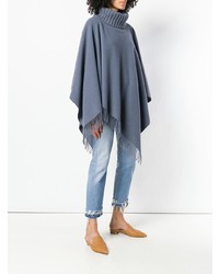 blauer Poncho von Fabiana Filippi