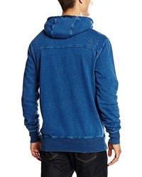 blauer Pullover mit einem Kapuze von alife & kickin