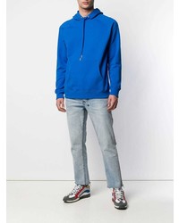 blauer Pullover mit einem Kapuze von Diesel