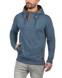 blauer Pullover mit einem Kapuze von BLEND