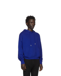 blauer Pullover mit einem Kapuze von Eckhaus Latta