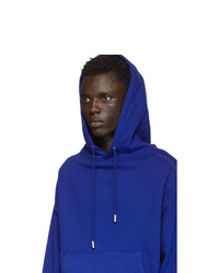 blauer Pullover mit einem Kapuze von Eckhaus Latta