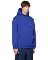 blauer Pullover mit einem Kapuze von Dime