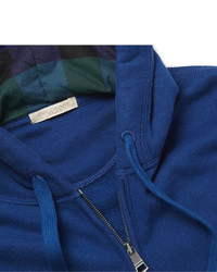 blauer Pullover mit einem Kapuze von Burberry