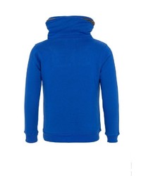 blauer Pullover mit einem Kapuze von Cipo & Baxx