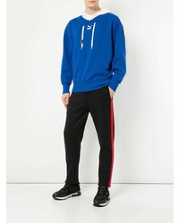 blauer Pullover mit einem Kapuze von Puma