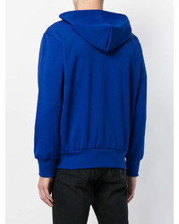 blauer Pullover mit einem Kapuze von Comme des Garcons