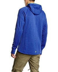 blauer Pullover mit einem Kapuze von Craft
