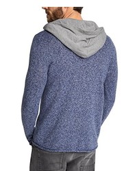 blauer Pullover mit einem Kapuze von Esprit