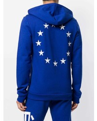 blauer Pullover mit einem Kapuze von Études