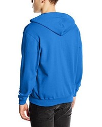 blauer Pullover mit einem Kapuze von Fruit of the Loom