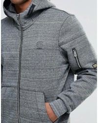 blauer Pullover mit einem Kapuze von G Star