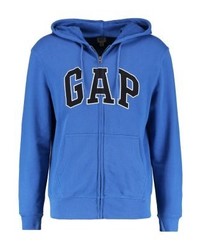 blauer Pullover mit einem Kapuze von Gap