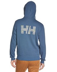 blauer Pullover mit einem Kapuze von Helly Hansen