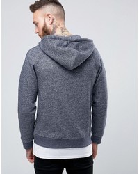 blauer Pullover mit einem Kapuze von Pretty Green