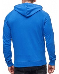 blauer Pullover mit einem Kapuze von INDICODE