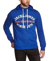 blauer Pullover mit einem Kapuze von Jack & Jones