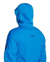 blauer Pullover mit einem Kapuze von Mammut