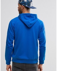 blauer Pullover mit einem Kapuze von adidas