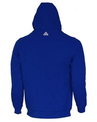 blauer Pullover mit einem Kapuze von Peak