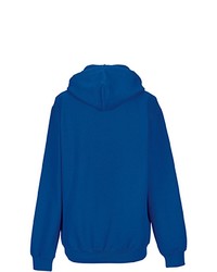 blauer Pullover mit einem Kapuze von Russell