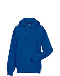 blauer Pullover mit einem Kapuze von Russell