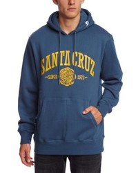 blauer Pullover mit einem Kapuze von Santa Cruz