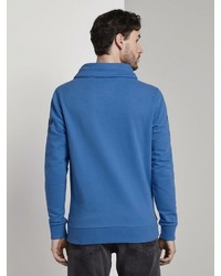 blauer Pullover mit einem Kapuze von Tom Tailor