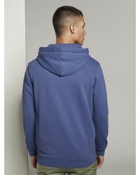 blauer Pullover mit einem Kapuze von Tom Tailor Denim