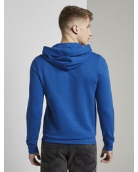 blauer Pullover mit einem Kapuze von Tom Tailor Denim