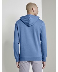 blauer Pullover mit einem Kapuze von Tom Tailor Denim