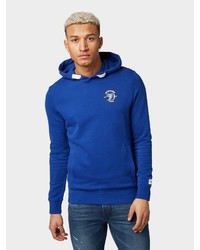 blauer Pullover mit einem Kapuze von Tom Tailor Denim