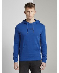blauer Pullover mit einem Kapuze von Tom Tailor Denim