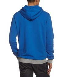 blauer Pullover mit einem Kapuze von Wesc