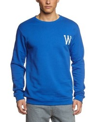 blauer Pullover mit einem Kapuze von Wesc