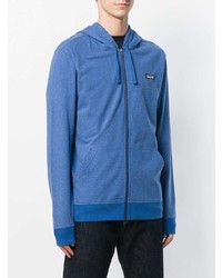 blauer Pullover mit einem Kapuze von Patagonia