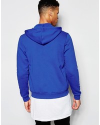 blauer Pullover mit einem Kapuze von Le Coq Sportif