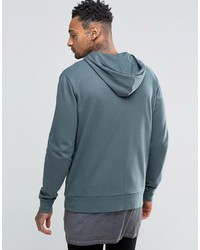 blauer Pullover mit einem Kapuze von Asos