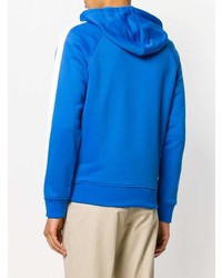 blauer Pullover mit einem Kapuze von AMI Alexandre Mattiussi