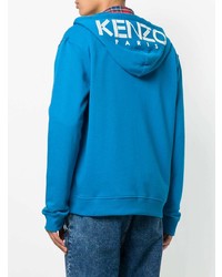 blauer Pullover mit einem Kapuze von Kenzo