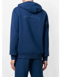 blauer Pullover mit einem Kapuze von Hackett