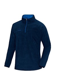 blauer Pullover mit einem Reißverschluss am Kragen von Jako