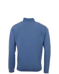 blauer Pullover mit einem Reißverschluss am Kragen von Kappa