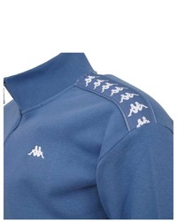 blauer Pullover mit einem Reißverschluss am Kragen von Kappa