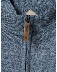 blauer Pullover mit einem Reißverschluss am Kragen von ROADSIGN australia